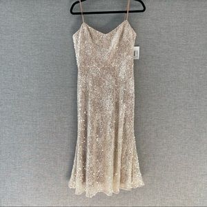 NWT Gold Dress The Population Formal Dress Size M